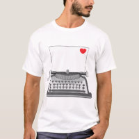 Lettre d'amour à la machine à écrire vintage