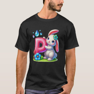 T-shirt Lettre de l'alphabet de Pâques P u2013 Œuf ABC drô