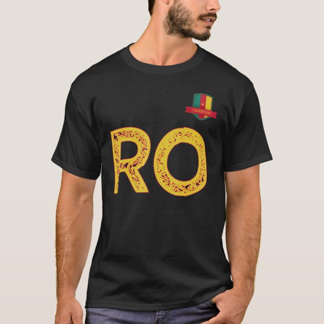 T-shirt LETTRE DU GROUPE DU DOSSIER HUMAIN Cameroun R ET O (Devant)