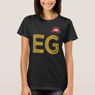 T-shirt LETTRE E ET G DU GROUPE DU Drapeau HUMAIN Égypte