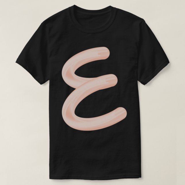T-shirt Lettre E Monogramme E (Design devant)