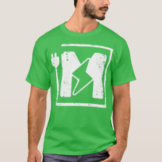 T-shirt Lettre électrique M Électricien ou Engi électrique