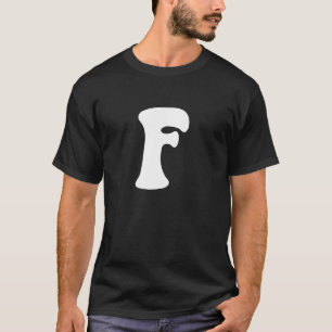 T-shirt Lettre F Groupe d'équipe Alphabet majuscule Costum