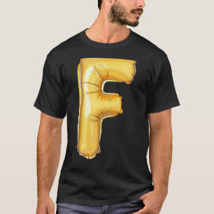 T-shirt LETTRE F MAJUSCULE PRÉALABLE CamouflET INITIAL