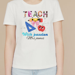 T-shirt Lettre florale personnalisée coquette noeud papill