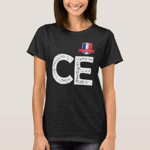 T-shirt LETTRE FRANÇAISE HUMANITAIRE C ET E France