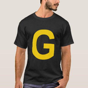 T-shirt LETTRE G alphabet majuscule