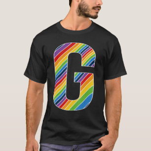 T-shirt LETTRE G Gay pride Lesbien Bisexuel Trans LETTRE G