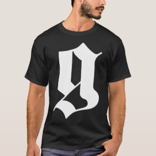 T-shirt lettre g pour gothique