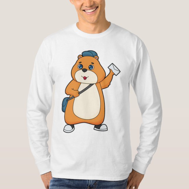 T-shirt Lettre hamster Postman (Devant)