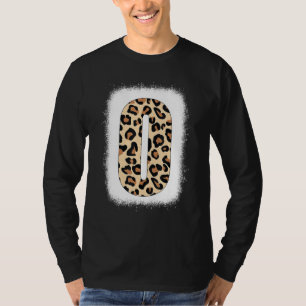 T-shirt Lettre imprimée O Lettre initiale O Leopard B