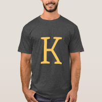 Lettre initiale gris foncé Monogramme Moderne Desi
