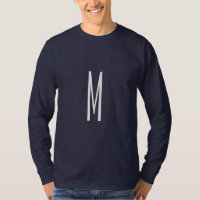 Lettre initiale Monogramme Style moderne Marine Bl