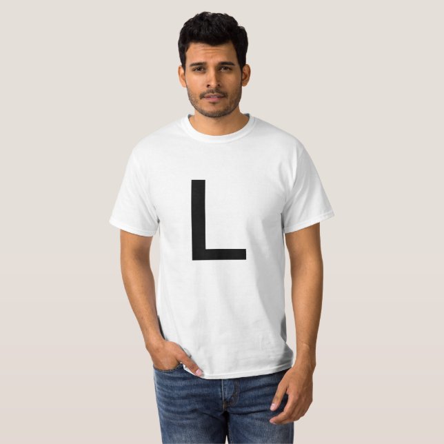 T-shirt Lettre L (Devant entier)
