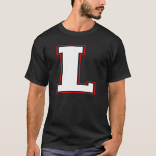 T-SHIRT LETTRE L MONOGRAPHIQUE L LETTRE L MAJUSCULE