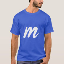 T-shirt lettre m