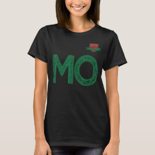 T-shirt Lettre M du groupe de drapeaux Maroc