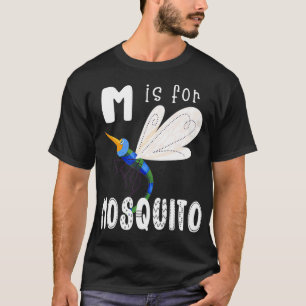 T-shirt Lettre moustique M Alphabet Insect Enseignant