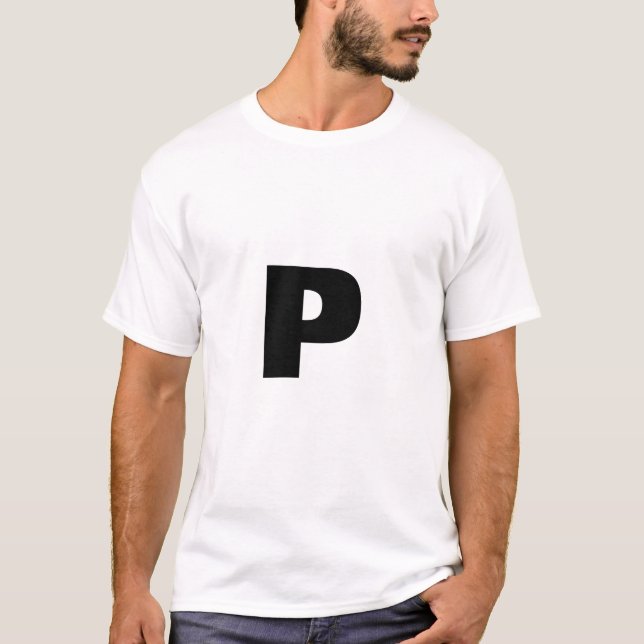 T-shirt Lettre P (Devant)
