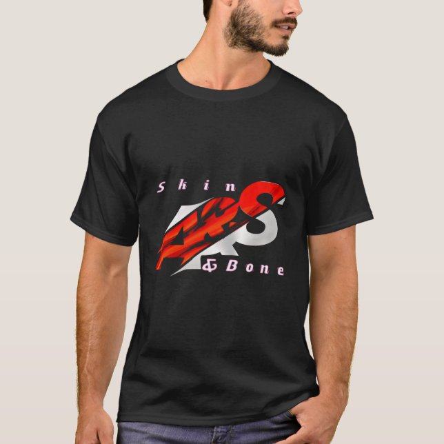 T-shirt Lettre Peau Et Os Cite Peau Et Os (Devant)