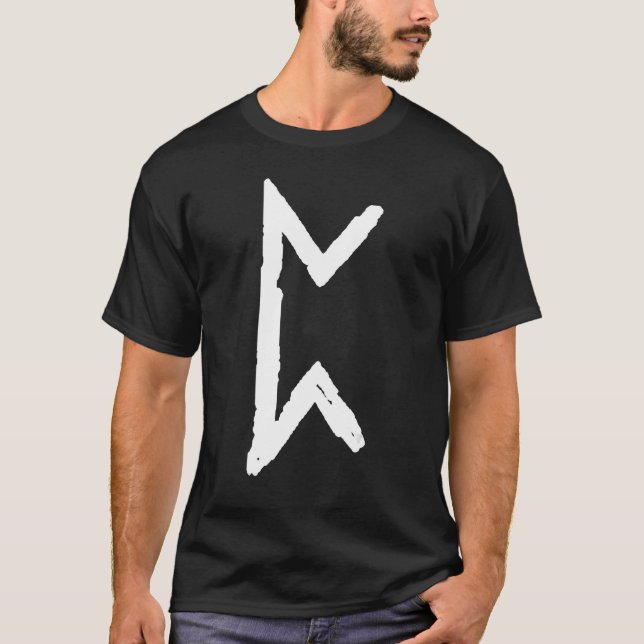 T-SHIRT LETTRE PERTHORE RUNE AÎNER P (Devant)