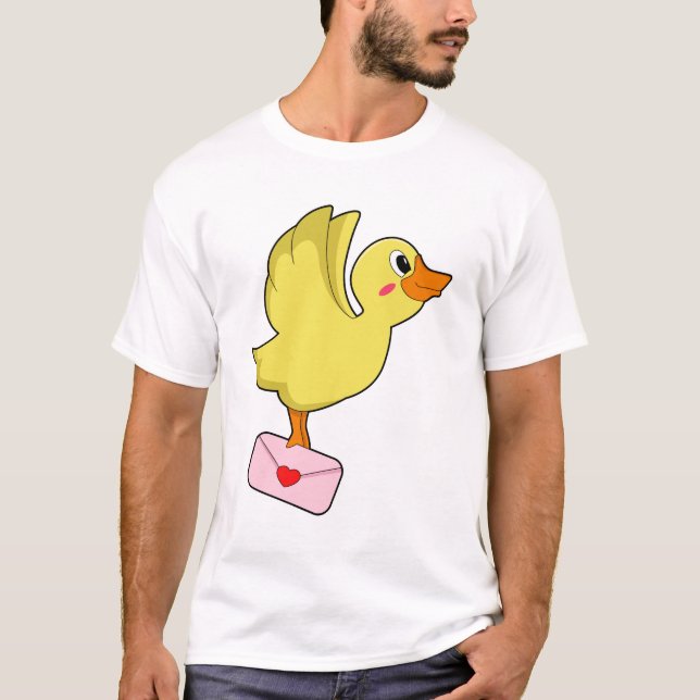 T-SHIRT LETTRE PORTEFEUILLE DE CANARD (Devant)