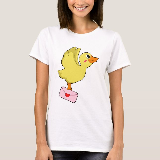 T-SHIRT LETTRE PORTEFEUILLE DE CANARD (Devant)