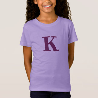 T-Shirt LETTRE POURSUIVE INITIALE Moderne Enfants