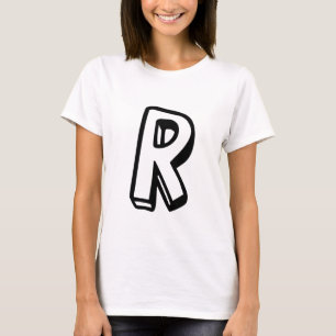 T-shirt Lettre R