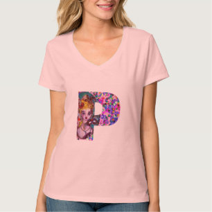 T-SHIRT LETTRE R MONOGRAMME DE MASQUÉRADE VALENTINE VÉNÉTI