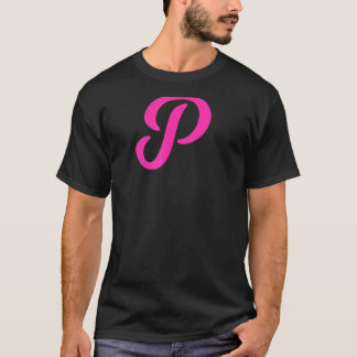 T-shirt Lettre rose P