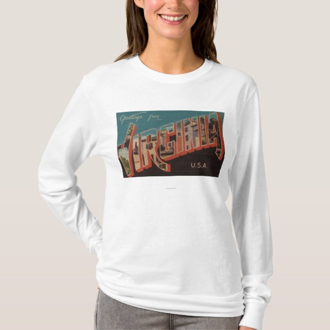 T-shirt Lettre ScenesVirginia 4 de VirginiaLarge (Devant)