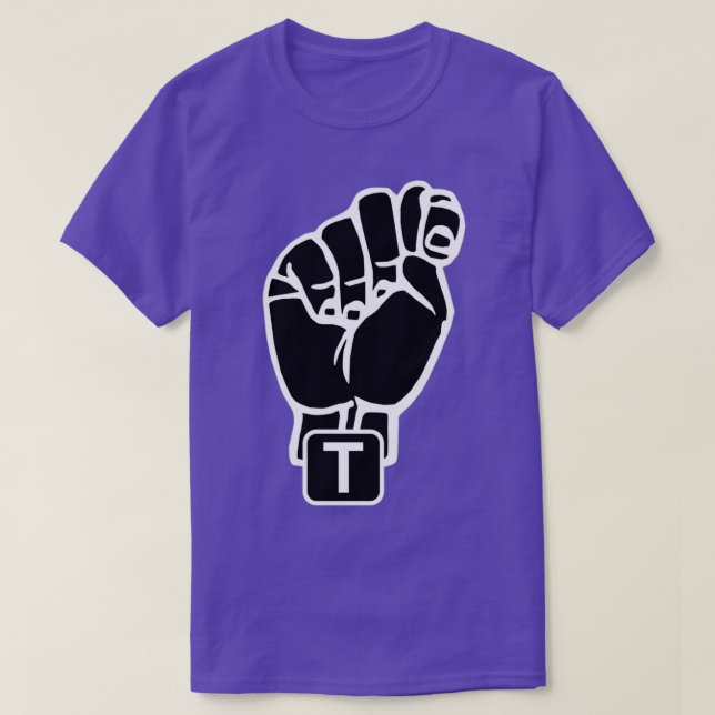 T-SHIRT LETTRE SIGNE AMÉRICAINE (Design devant)