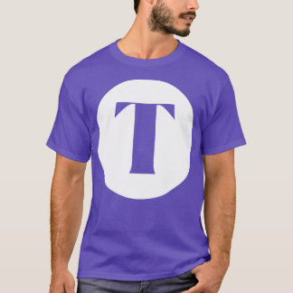 T-shirt Lettre T Monogramme initial