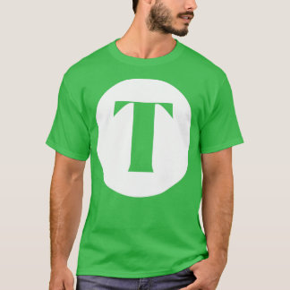 T-shirt Lettre T Monogramme initial