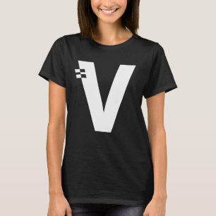 T-shirt LETTRE V Alphabet initial