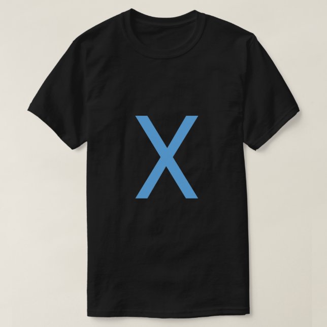 T-shirt Lettre X (Design devant)