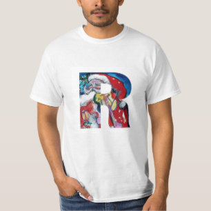T-SHIRT LETTRE XMAS R /SANTA CLAUS AVEC MONOGRAMME VIOLIN