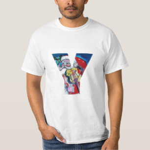 T-SHIRT LETTRE XMAS Y /SANTA CLAUS AVEC MONOGRAM VIOLON