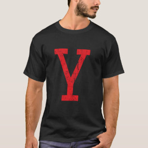 T-shirt Lettre Y Alphabet majuscule École classique initia