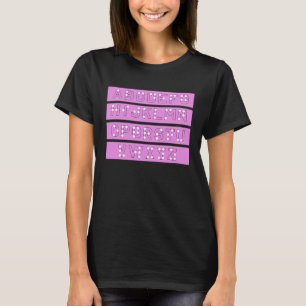 T-shirt Lettres Braille Points Amour Braille Langue Braill