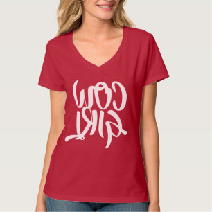 T-shirt Lettres Cowgirl inversées