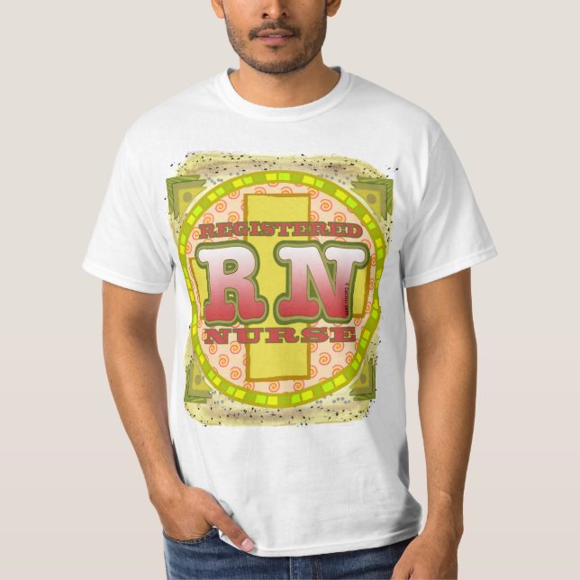 T-shirt Lettres croisées infirmière de la RN (Devant)
