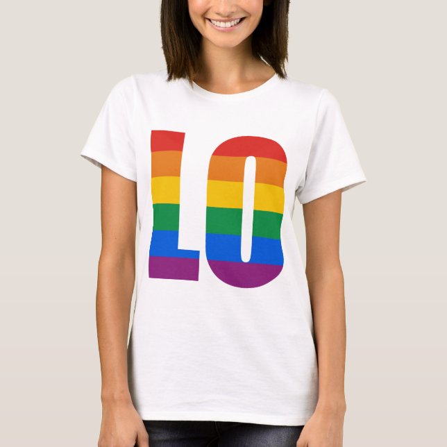 T-SHIRT LETTRES D'AMOUR DE COUPLES - LO (Devant)