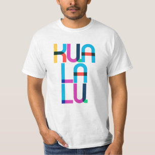 T-shirt Lettres d'art pop Kuala Lumpur Malaisie