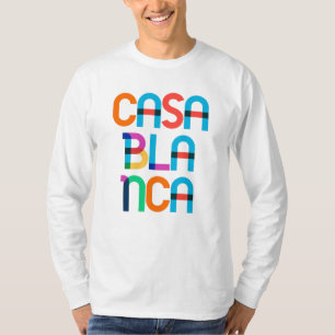 T-shirt Lettres d'art pop marocain Casablanca