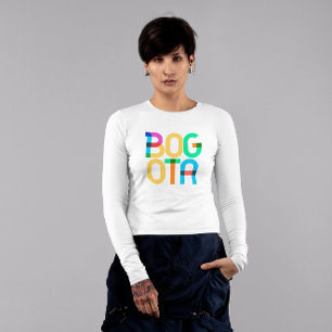 T-shirt Lettres d'art populaire Bogota Colombia
