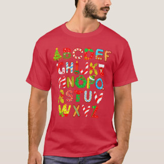 T-shirt Lettres de l'alphabet vintage