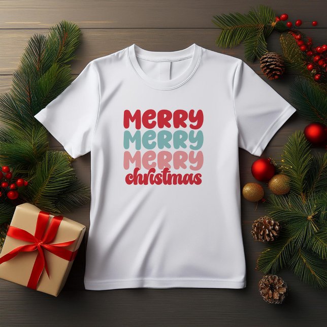 T-shirt Lettres Gras de Noël Très Joyeuses (Créateur téléchargé)