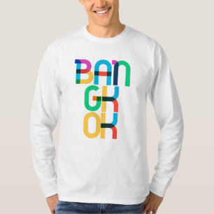 T-shirt Lettres Pop Art Bangkok Thaïlande